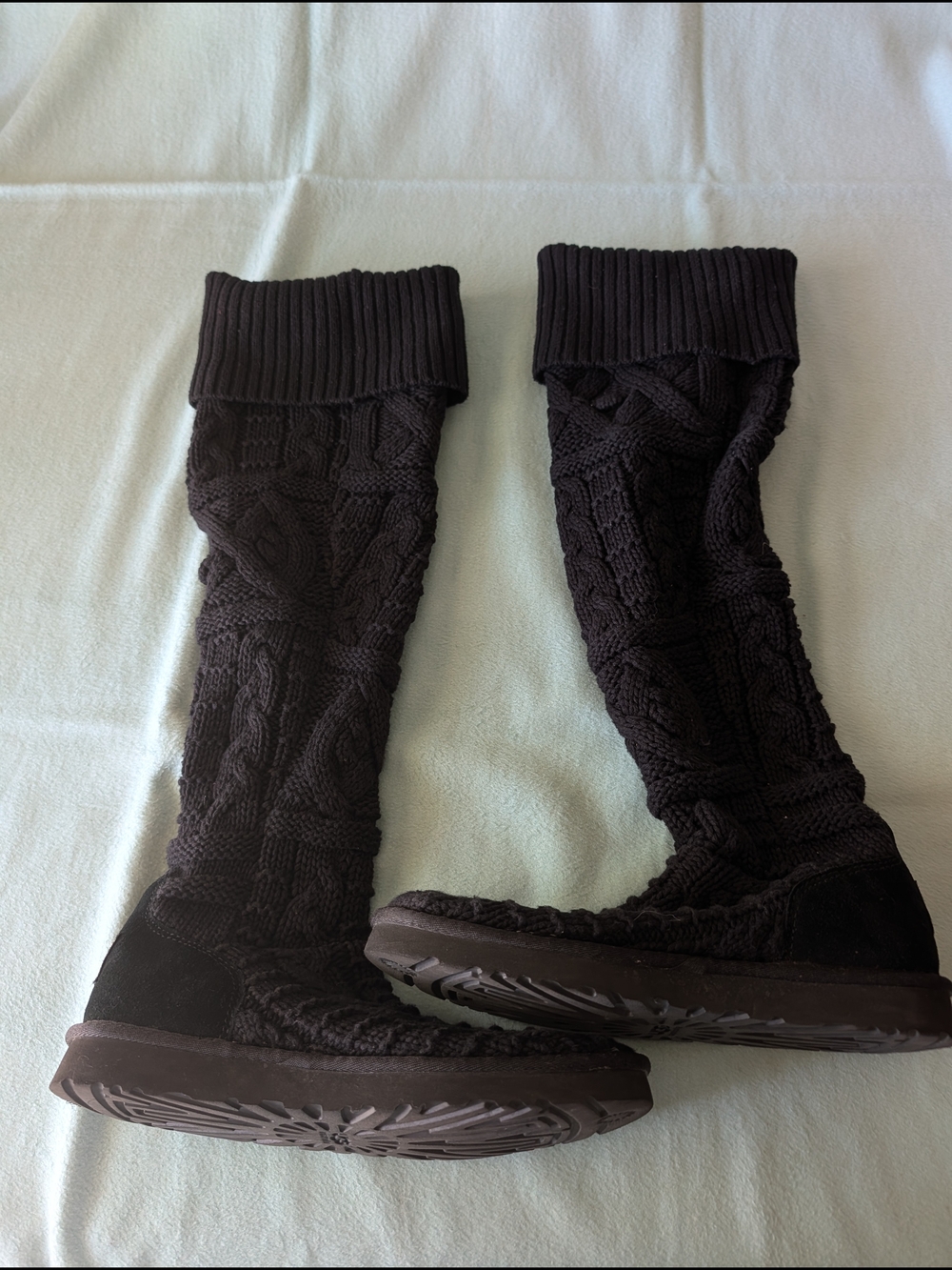 UGG Black Tall Sweater  Boots
